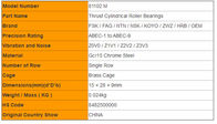 Performance 81102 M / 81103 M Thrust Cylindrical Roller Bearings Chrome Steel