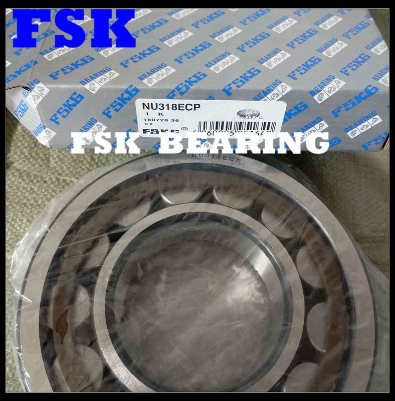 High Speed NU 317 ECP , NU 318 ECP Cylindrical Roller Bearing Motor Bearing