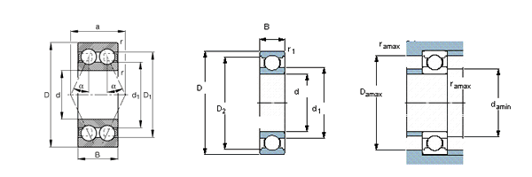 6306ZZ  Electric Motor Bearings 30 × 72 × 19mm Heavy Duty 0