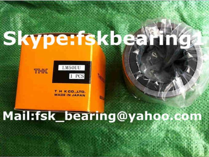 LM50 UU Thk Linear Bearings  / Linear Bush Bearing Stainless Steel Cage 3