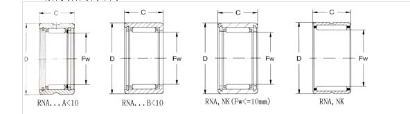 RNA 4826 FAG Needle Bearing Assembly Single Row with Flange 0