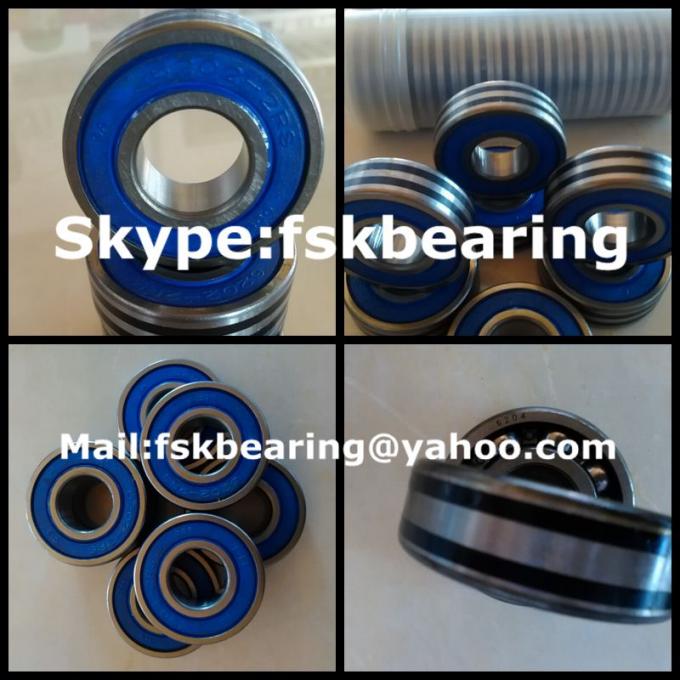 Skid Resistance Deep Groove Ball Bearing Colour Rubber ABEC -5 0