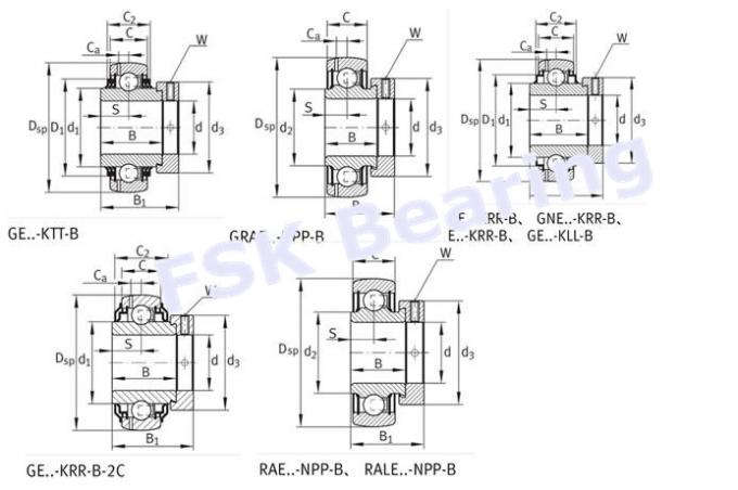 Y-Bearings GNE 60 KRRB Radial Insert Ball Bearings Single Row C0 C3 0
