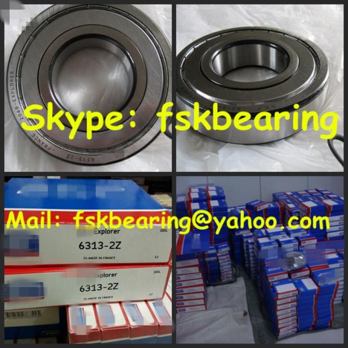 6313-2Z Deep Groove Ball Bearings Chrome Steel Carbon Steel CN / C3 1