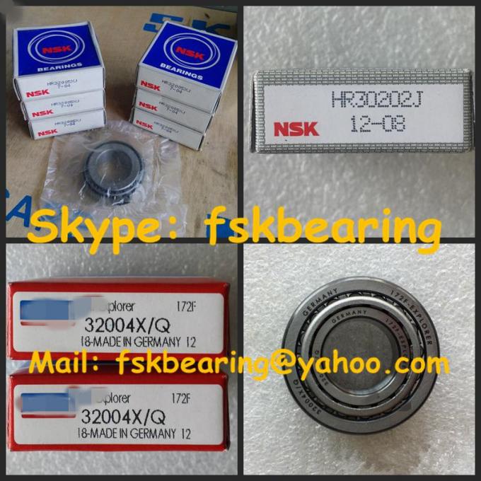 15mm ID 35mm OD Miniature Tapered Roller Bearings High Compressive Strength 0