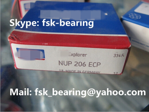 Low Noise Single Row NUP206ECP Cylindrical Roller Bearing for Reducer / Air Compressor 0