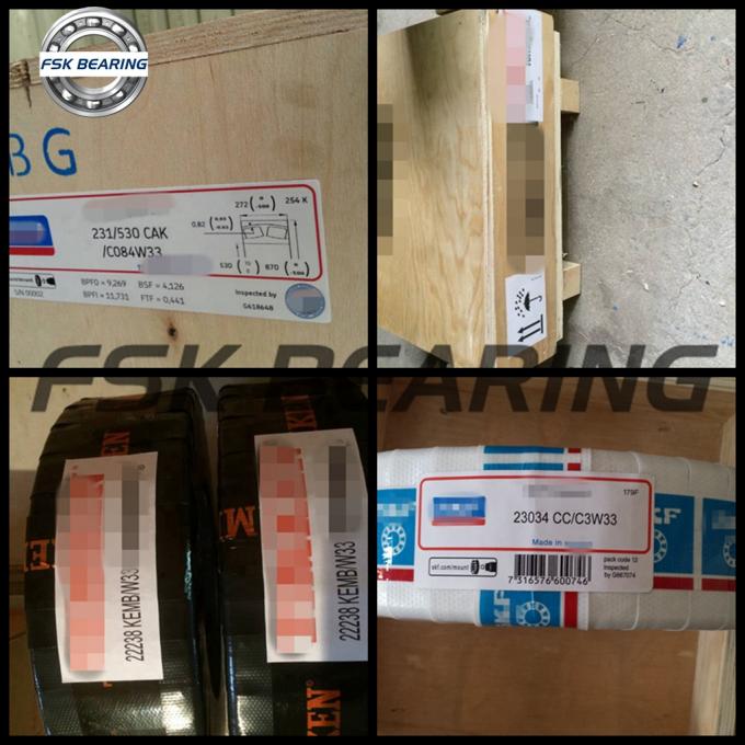 P5 P4 22256-BEA-XL-K-MB1-C3 Spherical Roller Bearing 280*500*130mm For Road Roller Brass Cage 4
