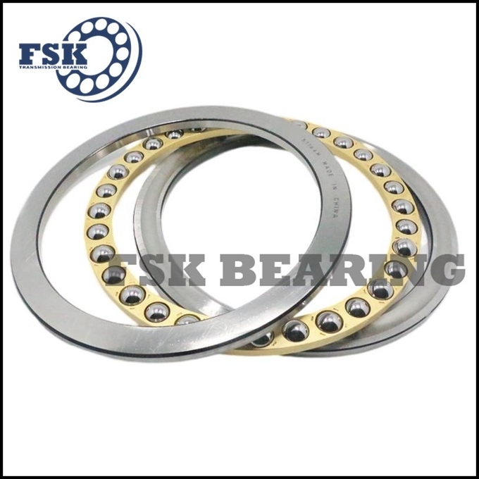 Small Size 51106 51107 51108 Thrust Ball Bearings Single Direction Brass Cage / Iron Cage 7