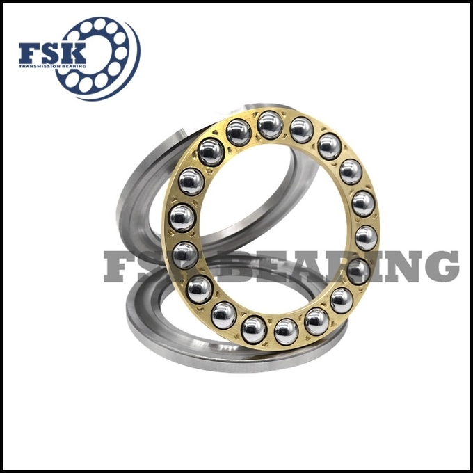 Small Size 51106 51107 51108 Thrust Ball Bearings Single Direction Brass Cage / Iron Cage 4