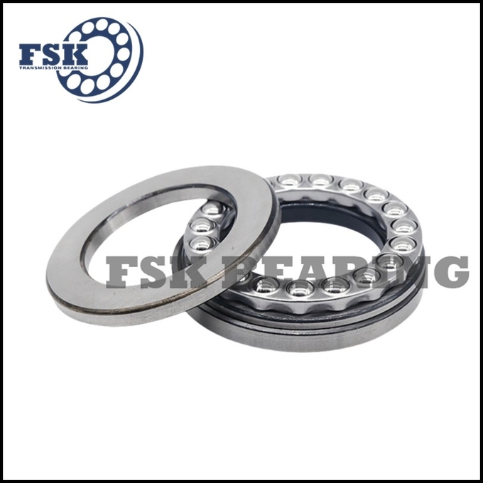 Small Size 51106 51107 51108 Thrust Ball Bearings Single Direction Brass Cage / Iron Cage 3