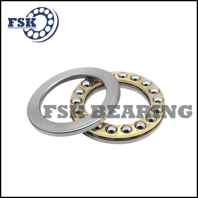 Small Size 51106 51107 51108 Thrust Ball Bearings Single Direction Brass Cage / Iron Cage 2