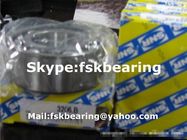 SNR Brand 3206 B Double Row Angular Contact Ball Bearing Black Cage / Brown Cage