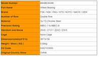 Double Row Wheel Hub Bearings  38BWD08 30*55*26mm China Hub Bearing Prices
