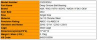 NSK Deep Groove Ball Bearings CS203DDU Insert Bearings for Printing Machine