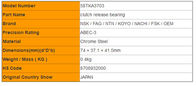 HYUNDAI MITSUBISHI Clutch Release Bearings 58TKA3703B 74*37.1*41.5