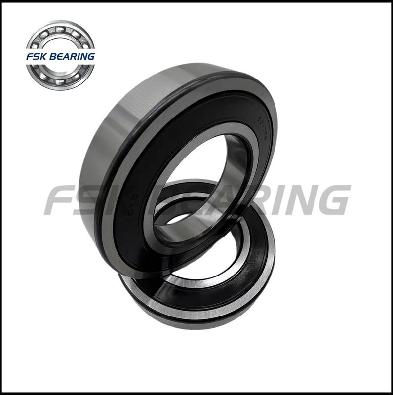Black Chamfer 6217 2RS Deep Groove Ball Bearing Rubber Seal Low Noise ...