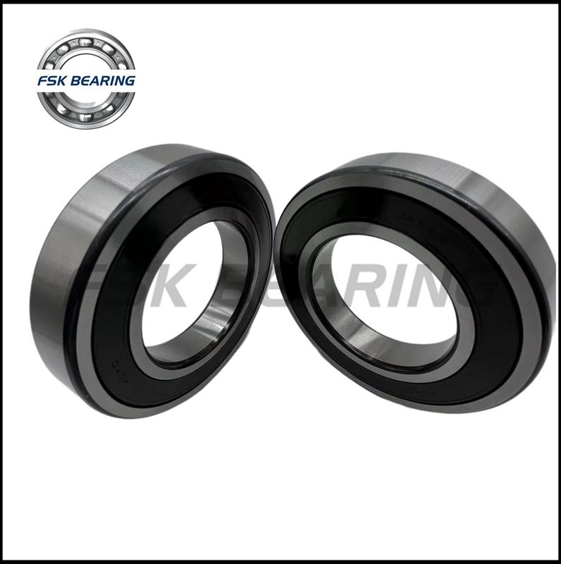 Black Chamfer 6217 2RS Deep Groove Ball Bearing Rubber Seal Low Noise ...