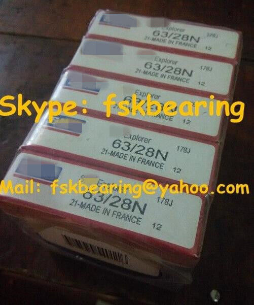 63/28N Radial Load Deep Groove Ball Bearings with Snap Ring Groove