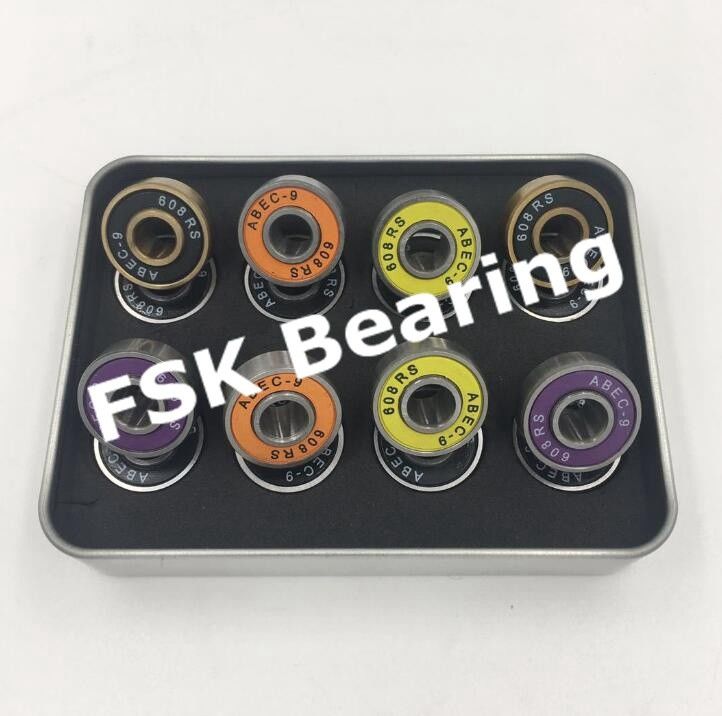 ABEC-9 Deep Groove Ball Bearings 608-2RS Skateboard Bearings