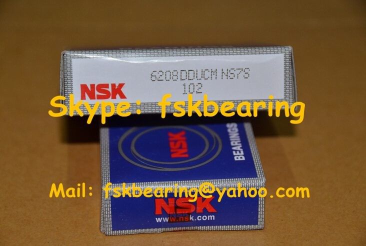 Rubber Seal 6208DDU NSK Bearings with V Groove Inner Ring Z2V2 Z3V3