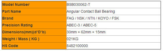 Cuscinetto Di Precisione FAG BSB030062 T / NSK 30TAC62B – Nuovo - Foto 3