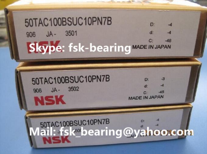 NSK Angular Contact Ball Bearing 50TAC100BSUC10PN7B Ball Screw Bearings 2