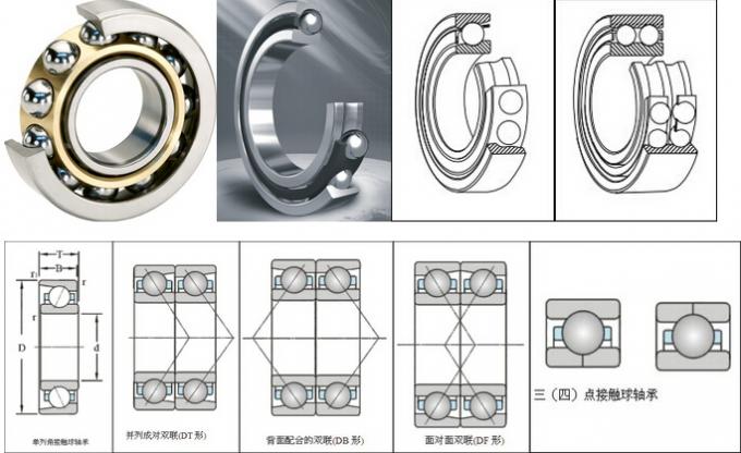 Bronze Cage Angular Contact Ball Bearing 7312BM NSK for Air Compressor 0