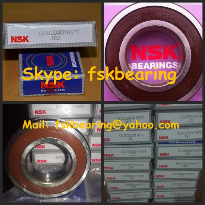 Rubber Seal 6208DDU NSK Bearings with V Groove Inner Ring Z2V2 Z3V3 1