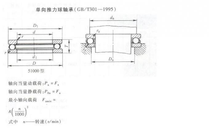Heat Resisting Axial Thrust Bearings 51138 Size 190 × 240 × 37mm 0