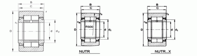 Heavy Duty Track Runner Bearings NUTR40 Bending Machine Parts 0