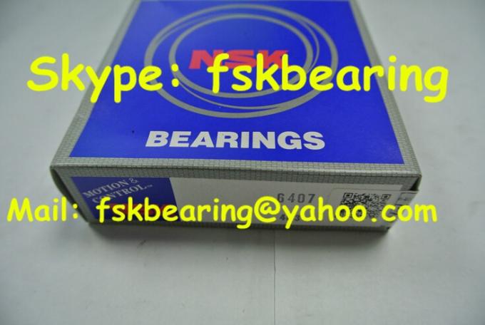 High Temperature 6407 NSK Single Row Ball Bearings 35 × 100 × 25mm 2