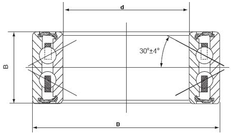 NSK Ball Bearing Air Conditioner Bearing 4607 - 4AC2RS 35mm x 52mm x 23mm 0