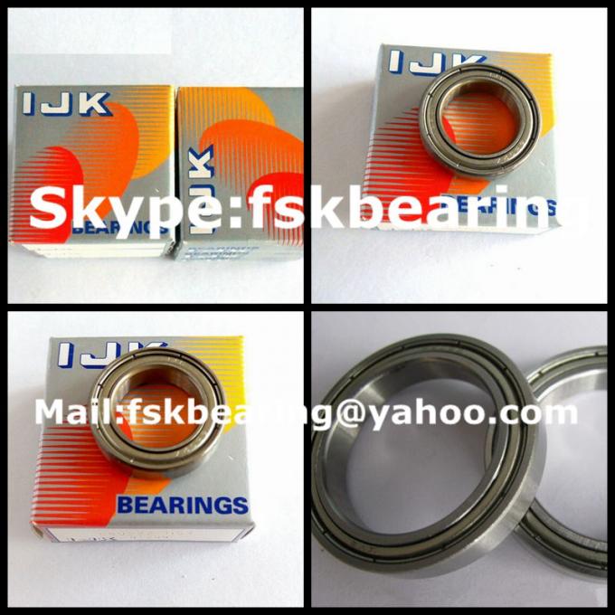 Stainless Steel Thin Section 6802ZZ IJK Ball Bearing Radial Load Metal Shield 0