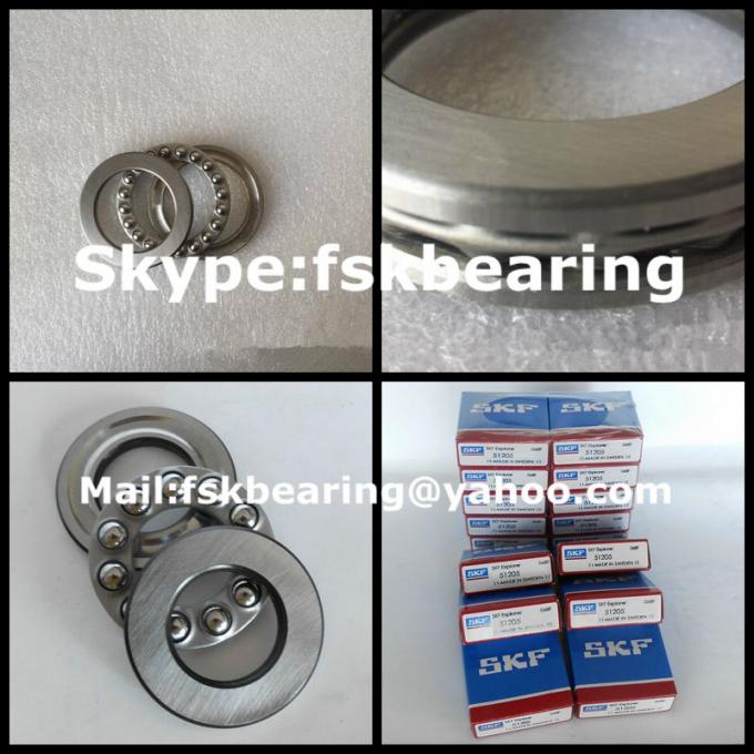 Steel Cage  51205 Plain Thrust Ball Bearings Small Size Chrome Steel 0