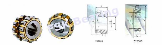Brass Cage 70752904 Eccentric Bearings For Gear Reducer , 80752904 0
