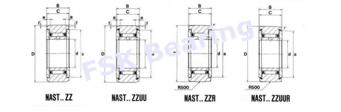 Separated Type NAST 17 ZZUUR Track Roller Cam Follower Bearing IKO / THK 3