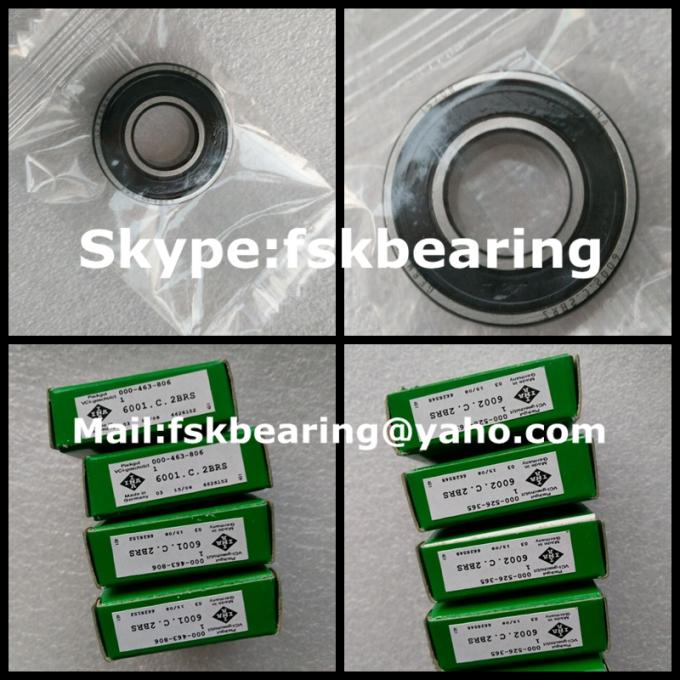 Nylon Cage 6001-C 2BRS INA Deep Groove Ball Bearing with Labyrinth Seal 0