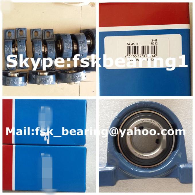 SY45TF Pillow Block Ball Bearing 50mm × 51.6mm × 208mm with Bearing Housings 1