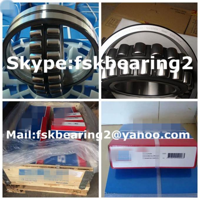 Steel Cage Double Row Adapter Sleeve Roller Bearing 24068 CC / W33 1
