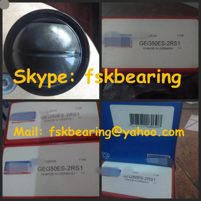 Single Slit Radial Load Ball Bearings with Chrome Steel , Stainless Steel 1
