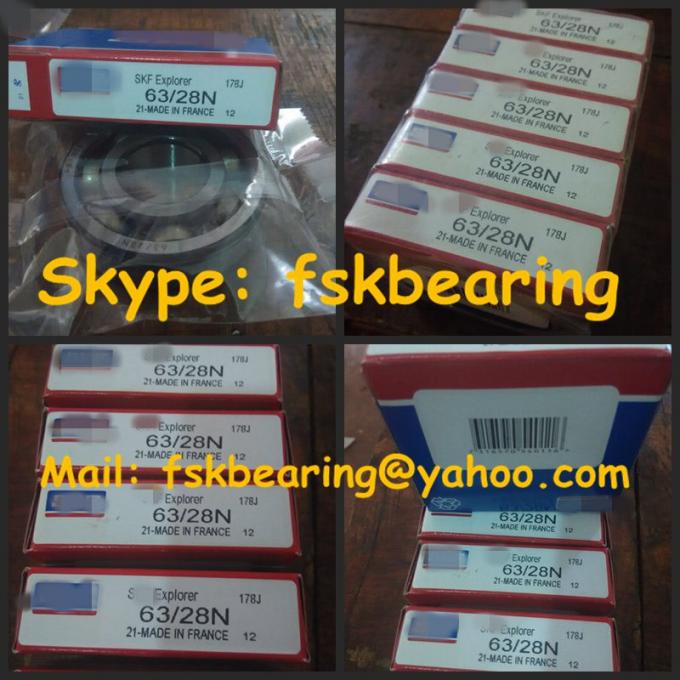 63/28N Radial Load Deep Groove Ball Bearings with Snap Ring Groove 1