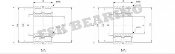 P4 Quality NN3011ASK.M.SP Precision Bearing Brass Cage Double Row 0