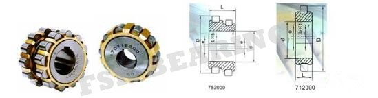 80752305 Overall Eccentric Bearing Double Row For Reducer Radial Load 3