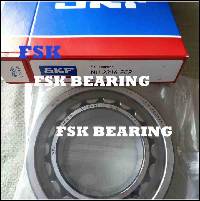 NU 2216 ECP Single Row Cylindrical Roller Bearing For Screw Machine ...