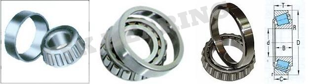 LM 300849 / 300811 Small Size Tapered Roller Bearings Automotive Bearings