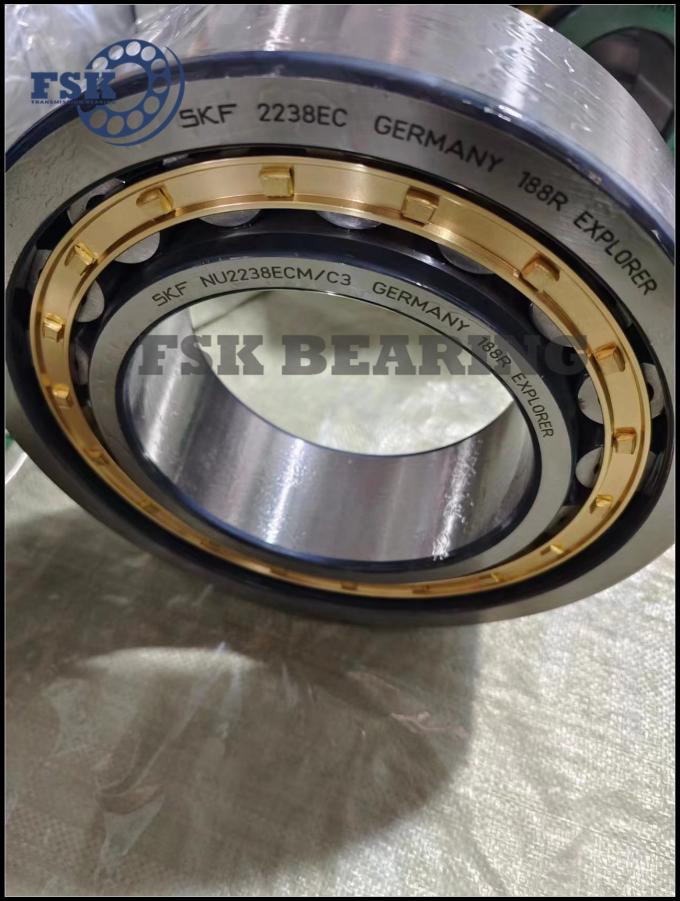 High Precision NU 2238 ECM/C3 Cylindrical Roller Bearing 190×340×92mm Brass Cage 1