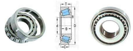 Inch Size 29590/29521 , 29590/21 Single Row Tapered Roller Bearing 66.675 × 110 × 25.4 Mm 8