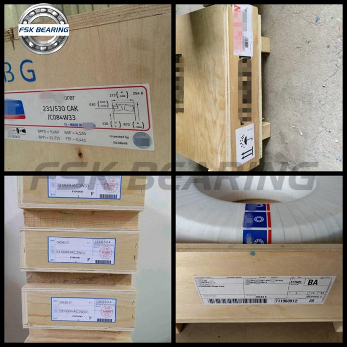 P6 P5 232/800CA/W33 232/800CAF/W33 Spherical Roller Bearing 800*1420*488mm Brass Cage 3