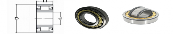 Single Row CRL 24 , RLS 19 , LRJ3 Cylindrical Roller Bearing 76.2*146.05*26.99mm Thicked Steel Brass Cage 5