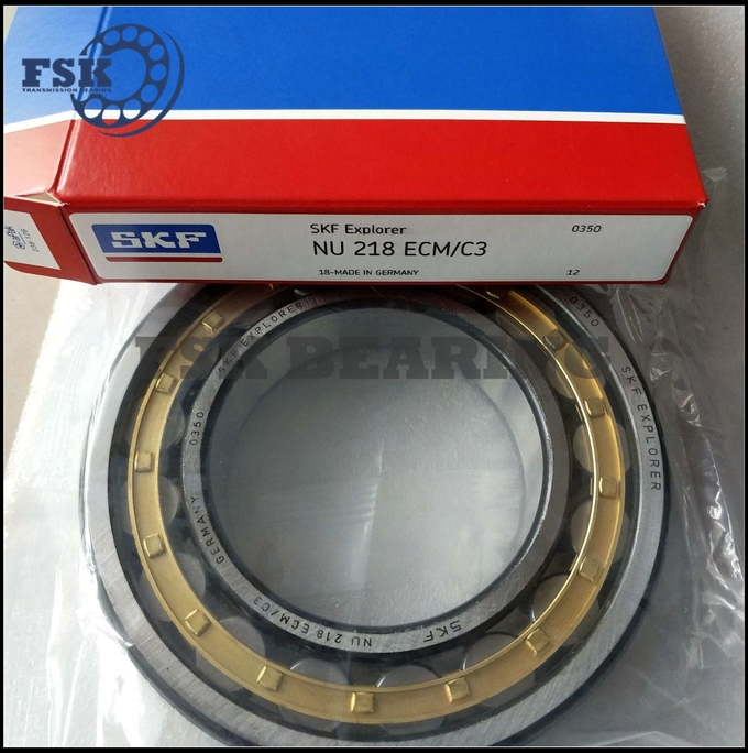 High Precision NU 2238 ECM/C3 Cylindrical Roller Bearing 190×340×92mm Brass Cage 3